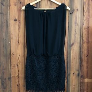 Black lace cocktail dress